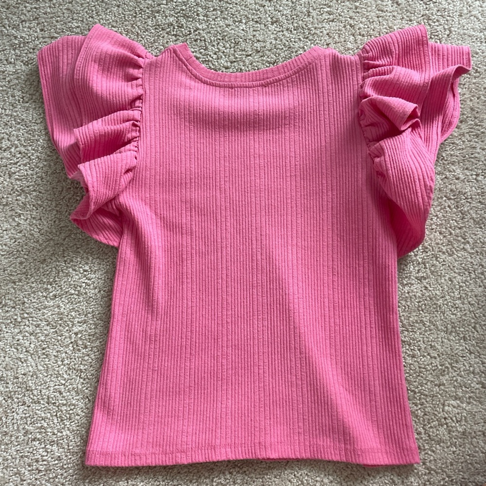 Zara Pink Ruffled Blouse - Picture 2 of 3